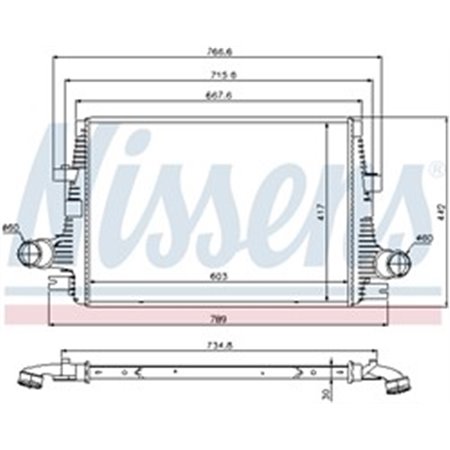 96644 Ladda Luftkylare NISSENS