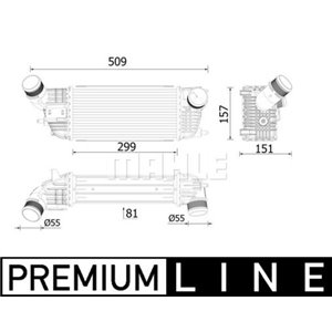 CI 613 000P Kompressoriõhu radiaator MAHLE - Top1autovaruosad