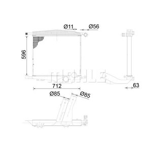 CI 104 000S Kompressoriõhu radiaator MAHLE - Top1autovaruosad