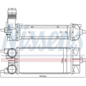 961485 Kompressoriõhu radiaator NISSENS - Top1autovaruosad