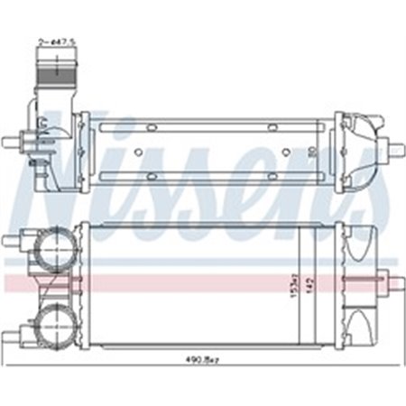 961485 Charge Air Cooler NISSENS