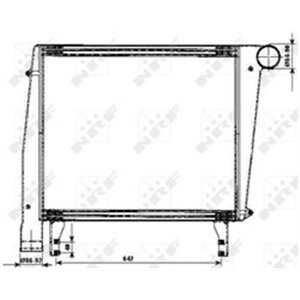 NRF 30171 Sisselaskeõhu jahuti (intercooler) MAN FRH 352, RH 353 01.95 