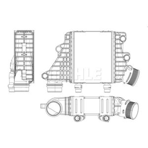 CI 412 000P Vahejahuti sobib: LAND ROVER DISCOVERY SPORT, RANGE ROVER EVOQUE 