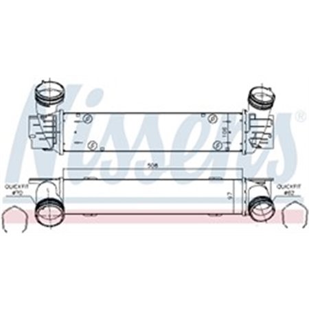 96480 Charge Air Cooler NISSENS