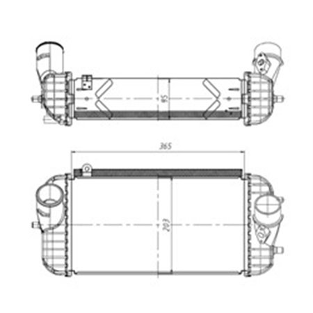 309066 Charge Air Cooler NRF