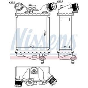 96168 Charge Air Cooler NISSENS - Top1autovaruosad