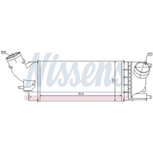 NIS 96599 Intercooler fits: CITROEN C5 III; PEUGEOT 407 1.6D/2.0D 05.04 