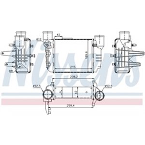 96709 Charge Air Cooler NISSENS - Top1autovaruosad