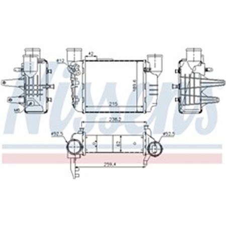 96709 Charge Air Cooler NISSENS