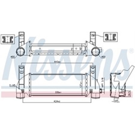 96219 Charge Air Cooler NISSENS