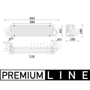 CI 610 000P Intercooler fits: BMW 2 (F45), X1 (F48); MINI (F56), CLUBMAN (F54