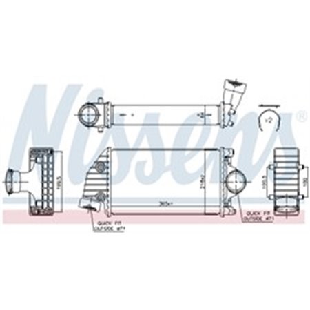 96175 Kompressoriõhu radiaator NISSENS