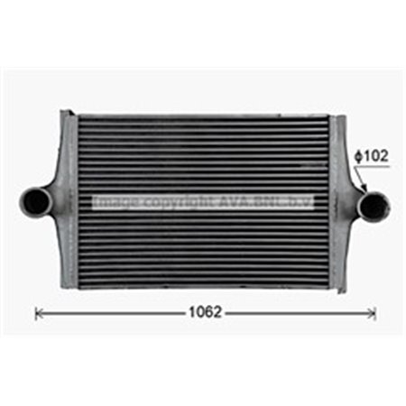 AVA COOLING SC4081 - Intercooler passar: SCANIA 4 BUS DC11.03-DSC9.15 01.96-09.10