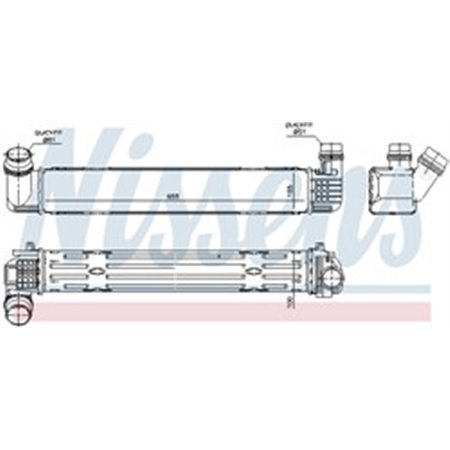 96543 Charge Air Cooler NISSENS