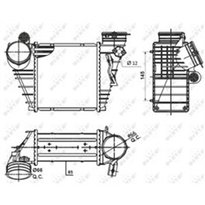 NRF 30838 Vahejahuti sobib: AUDI A3 SEAT LEON, TOLEDO II SKODA OCTAVIA I