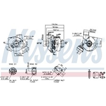 NISSENS 93249 - Turboladdare (Ny, med packningssats) passar: BMW 3 (E46), X5 (E53) 3.0D 10.99-02.05