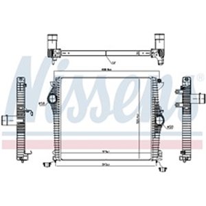 961532 Charge Air Cooler NISSENS - Top1autovaruosad