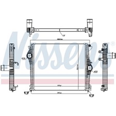 NISSENS 961532 - Intercooler fits: ALFA ROMEO GIULIA, STELVIO 2.2D 10.15-