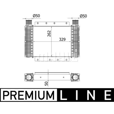 CI 544 000P Интеркулер MAHLE