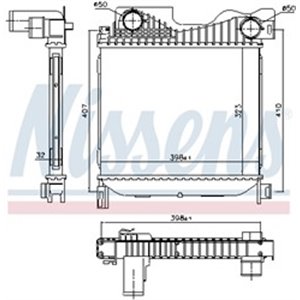 96273 Charge Air Cooler NISSENS - Top1autovaruosad