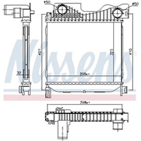 96273 Charge Air Cooler NISSENS