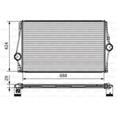 818282 Charge Air Cooler VALEO