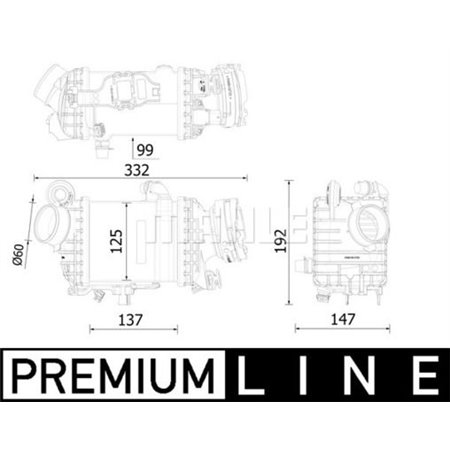 CI 616 000P Ahtoilman Jäähdytin MAHLE