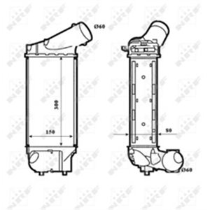 NRF 30195 Vahejahuti sobib: CITROEN C4, C4 I, C4 PICASSO I PEUGEOT 307, 30