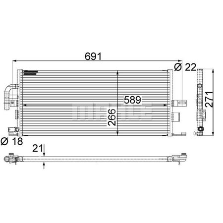 CIR 5 000P Intercooler passar: MERCEDES S (W220) 4.0D 06.00 08.05