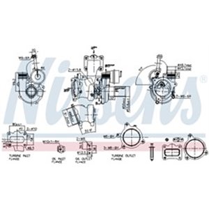 NIS 93453 Turbocharger fits: FORD C MAX II, FOCUS III, GALAXY III, GRAND C 