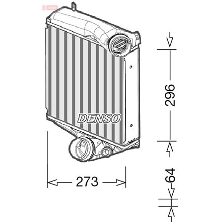 DIT28022 Интеркулер DENSO