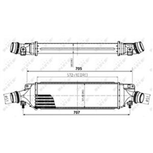 NRF 30780 Intercooler fits: OPEL CORSA D 1.4/1.6/1.7D 08.06 08.14