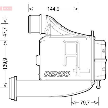 DENSO DIT12006 - Intercooler passar: IVECO DAILY V 3.0D 09.11-02.14