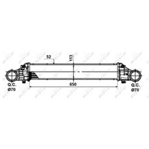 NRF 30509 Intercooler fits: MERCEDES E T MODEL (S211), E (VF211), E (W211) 