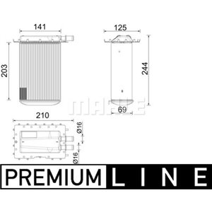 CI 642 000P Kompressoriõhu radiaator MAHLE - Top1autovaruosad