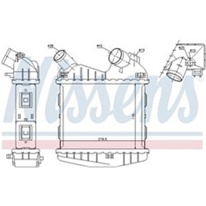 96499 Kompressoriõhu radiaator NISSENS - Top1autovaruosad