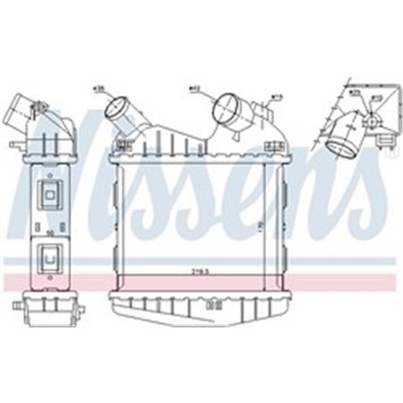 96499 Charge Air Cooler NISSENS