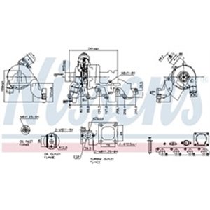 NIS 93227 Turbocharger (New, with gasket set) fits: FORD MONDEO III, TRANSI