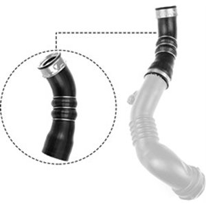 GAT09-0752 Intercooler hose (diameter 57/63mm, length 254mm, black) fits: BM