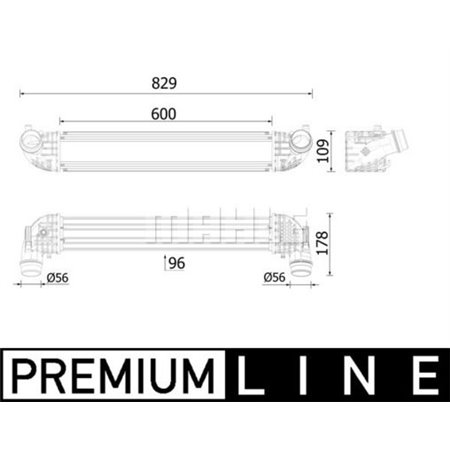 CI 611 000P Ahtoilman Jäähdytin MAHLE