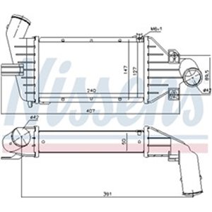 NIS 96863 Sisselaskeõhu jahuti OPEL ASTRA G 1.7D 02.98 04.05