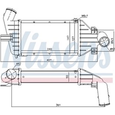 96863 Charge Air Cooler NISSENS