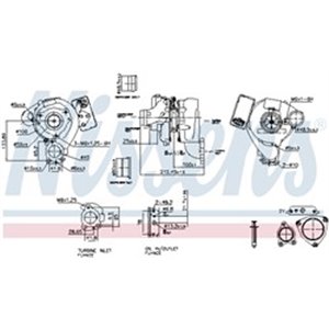 NIS 93272 Turbocharger (New, with gasket set) fits: MERCEDES SPRINTER 3,5 T