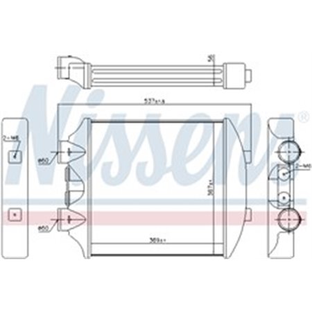 96405 Charge Air Cooler NISSENS