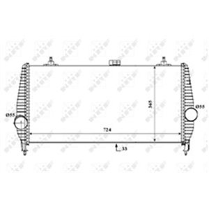 NRF 30194 Vahejahuti sobib: CITROEN C5 II, C5 III, C6 PEUGEOT 407, 607 2.2