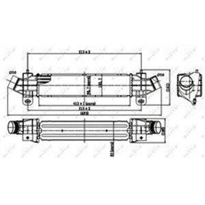 NRF 30840 Intercooler fits: FORD MONDEO III 2.0D/2.2D 10.00 03.07