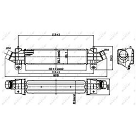 30840 Charge Air Cooler NRF