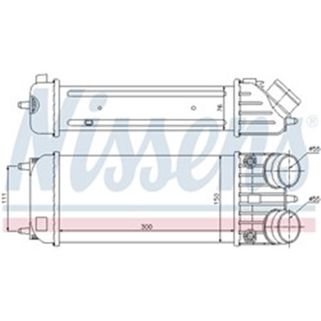 96593 Kompressoriõhu radiaator NISSENS