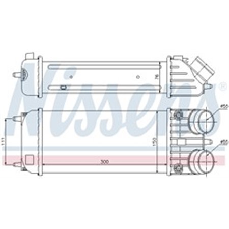 NIS 96593 Intercooler fits: NISSAN PATROL GR V PEUGEOT 207 1.6/2.8D 06.97 