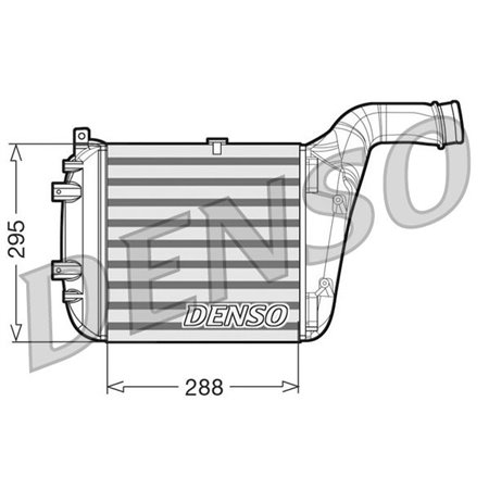 DENSO DIT02030 - Intercooler passar: AUDI Q7 6.0D 09.08-05.14